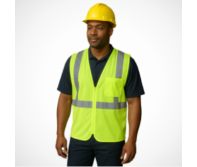 High Visibility Safety Vests – Neon Reflective Tape, Breathable Polyester Mesh, Adjustable Fit, Conforms to EN ISO Standards, Ideal for Roadwork, Construction & Logistics
